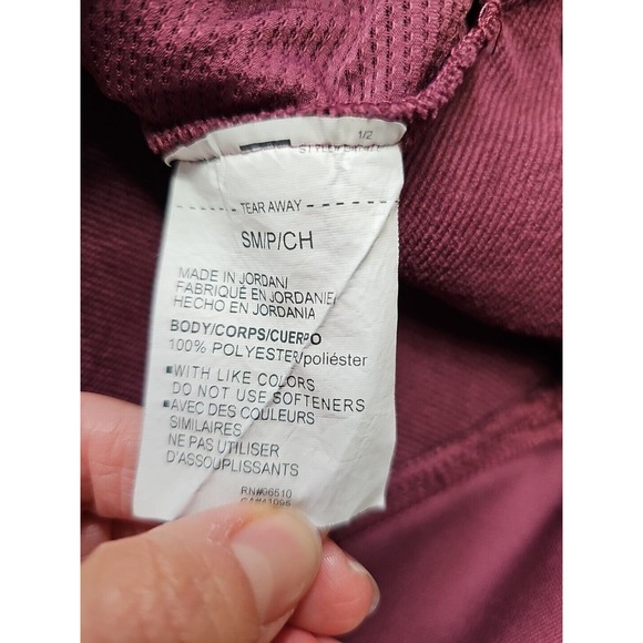 Under Armour Sweatshirt Womens Small Purple Mesh Sleeve Funnel Neck - Picture 5 of 7